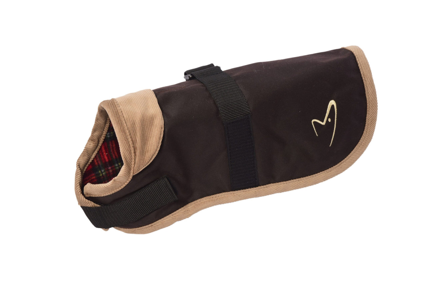 Edinburgh Wax Dog Coat in Brown - 10 Inch Waterproof Heritage Style