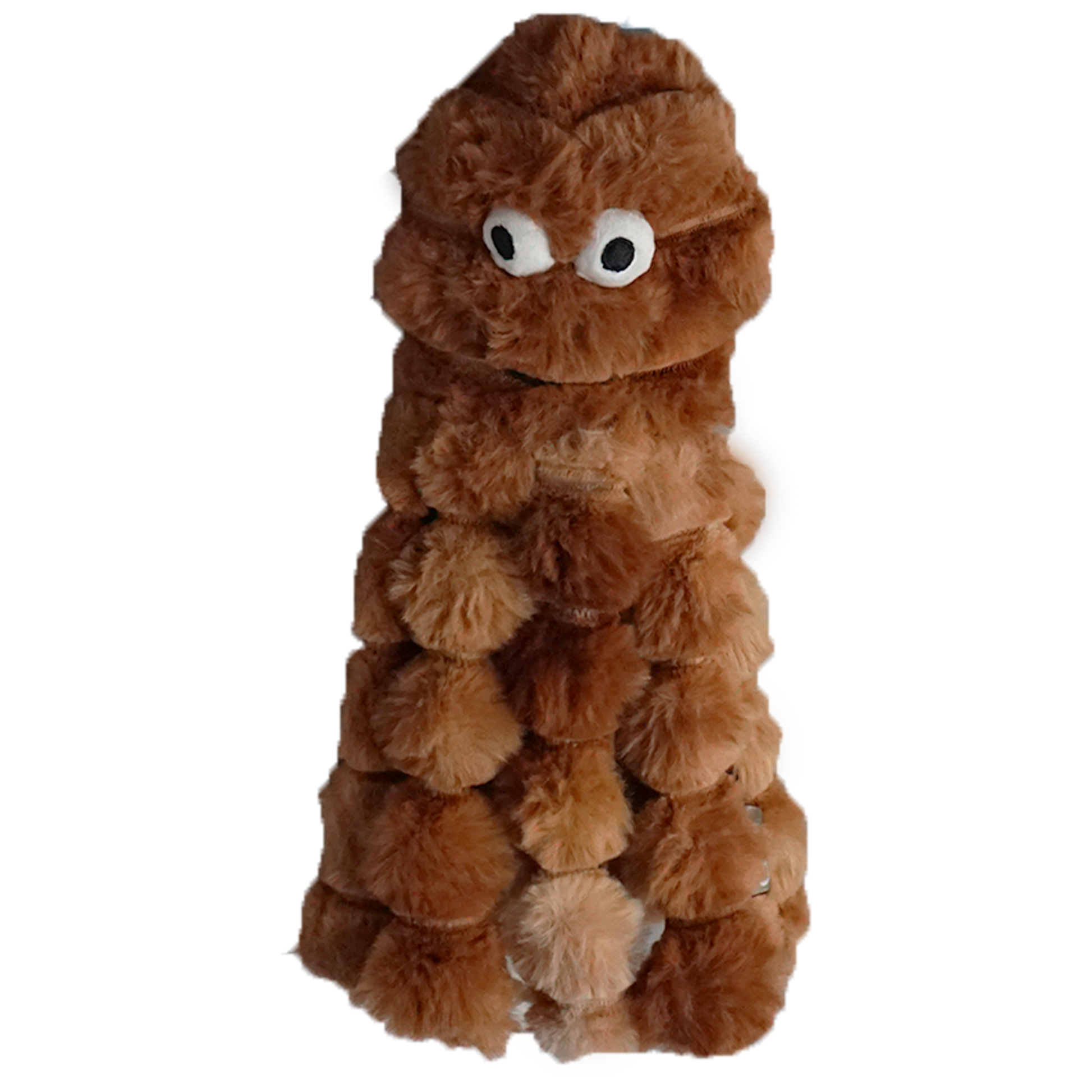 Gor Reef Baby Octopus Dog Toy - Brown No-Stuffing Plush with Squeakers