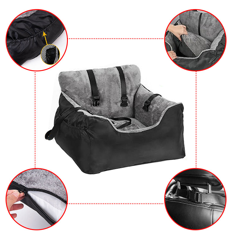 PawKind Pet Car Booster Seat (Black)