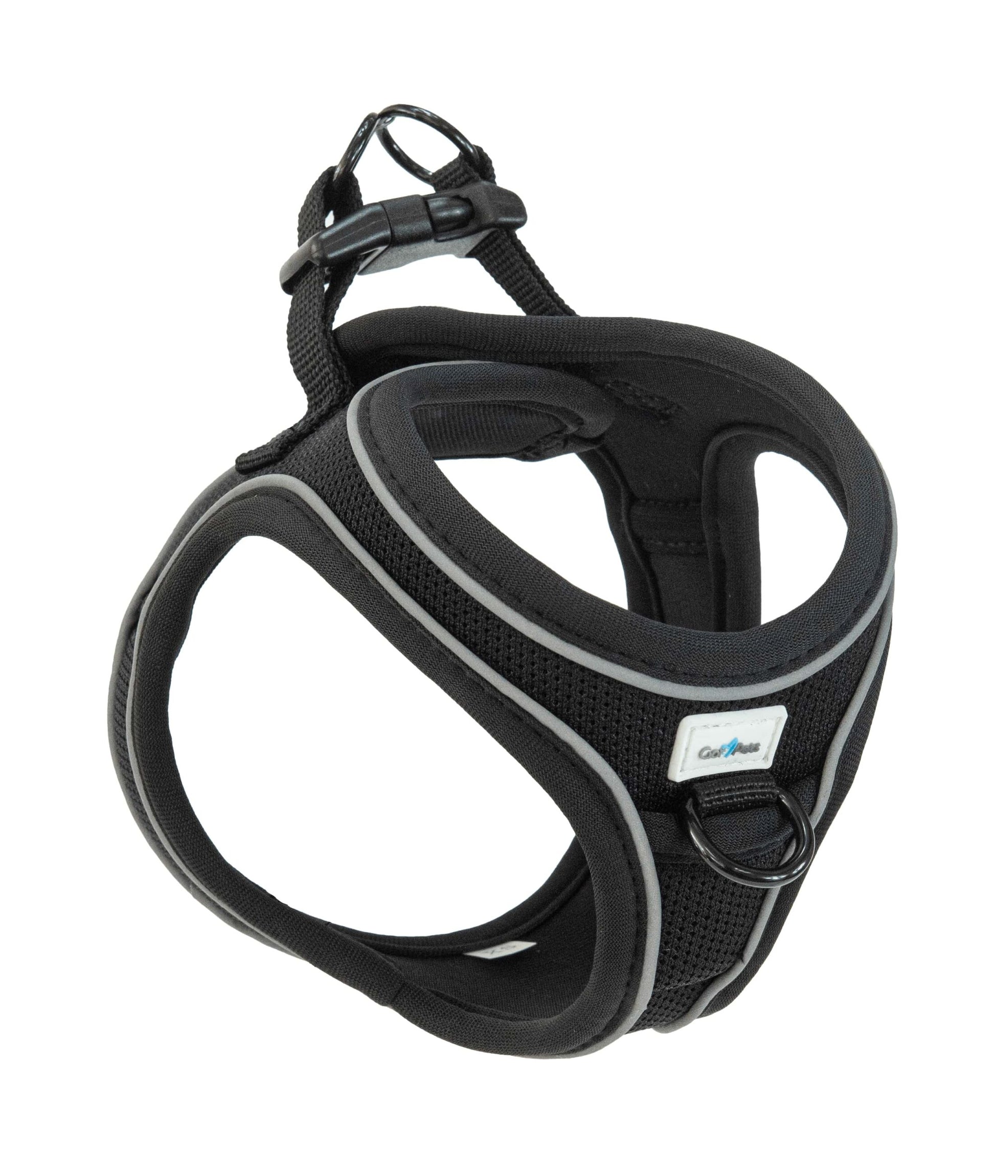 Gor Soft Mesh Dog Harness in Black - Lightweight Breathable Air Mesh